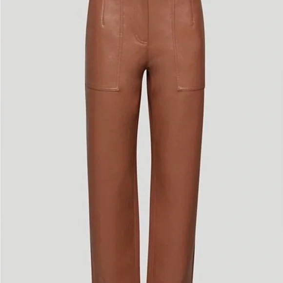 aritzia • wilfred nadia vegan leather pants - Picture 1 of 3